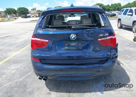2016 BMW X3 xDrive28I z USA, uszkodzony, nr VIN 5UXWX9C5XG0D80025